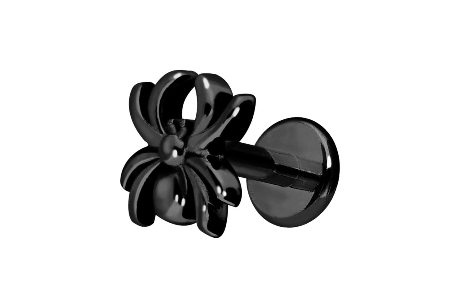 Premium Titan Labret mit Innengewinde SPINNE